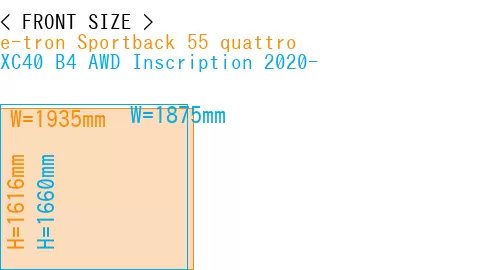 #e-tron Sportback 55 quattro + XC40 B4 AWD Inscription 2020-